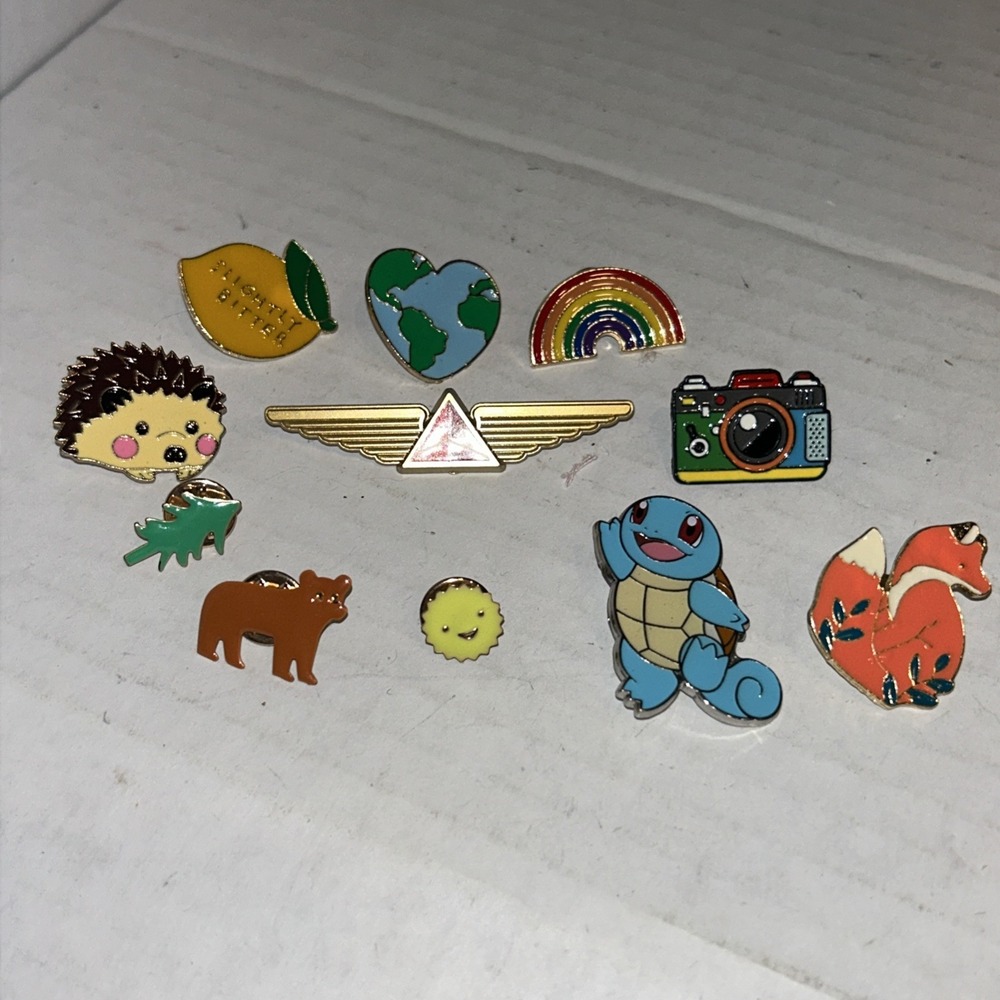 Enamel Pin Lot Cutesy Unique Peace‎ Love Animal Lot For Lanyard D4